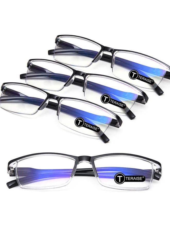 TERAISE 4PCS Fashion Anti-blue light Reading Glasses Men Women Computer Reader(2.25X) - Image 1